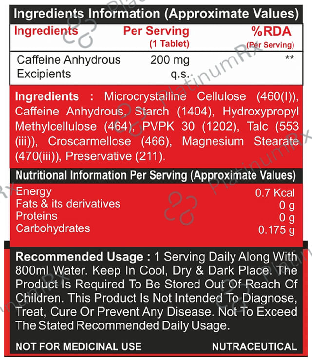 Pharmgrade Caffeine Tablet