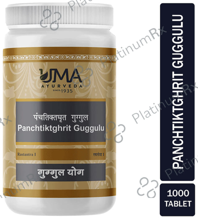 Uma Ayurveda PanchatiktaGhrit Guggul Tablet 1000 tablets