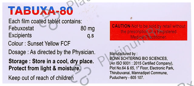 Tabuxa 80mg Tablet