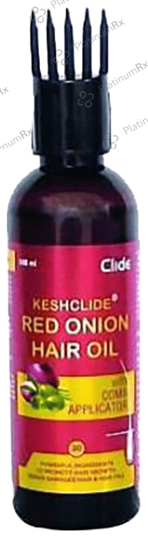 Keshclide Red Onion Hair Oil With Comb Applicator