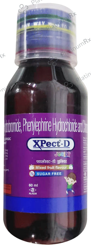 Xpect D Junior Mixed Fruit Flavour Syrup 60ml