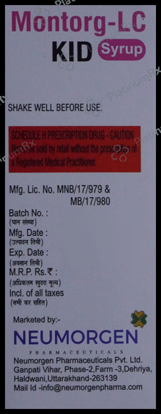 Montorg-LC Kid Syrup