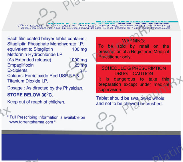 Sitaxa EM 25/100/1000mg Tablet 10s