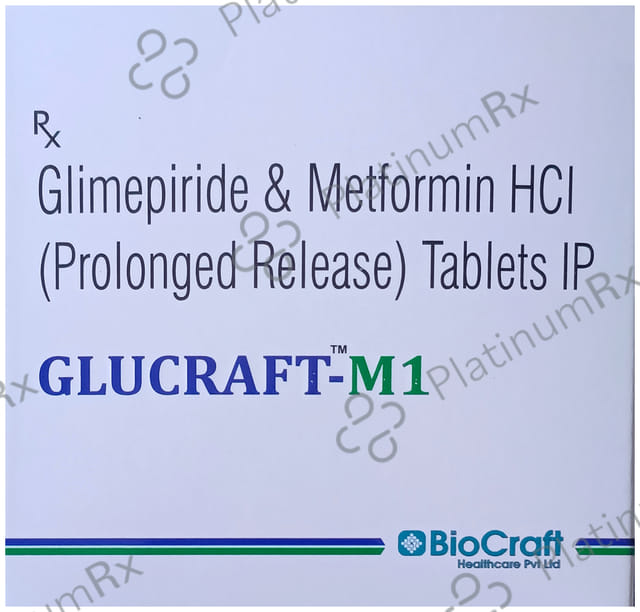 Glucraft M 1/500mg Tablet PR 15s