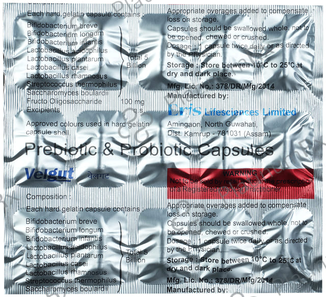 Velgut Capsule 15s