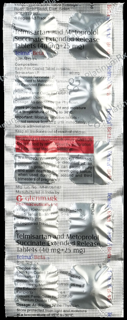Telma Beta 25/40mg Tablet ER 10s