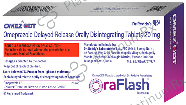 Omez ODT 20mg Tablet 10s
