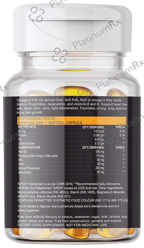 Nisbat Futurherbs Sea Krill Omega 3 Fish Oil 500mg Capsule 30s