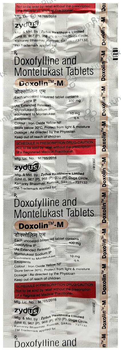 Doxolin M 400/10mg Tablet 10s
