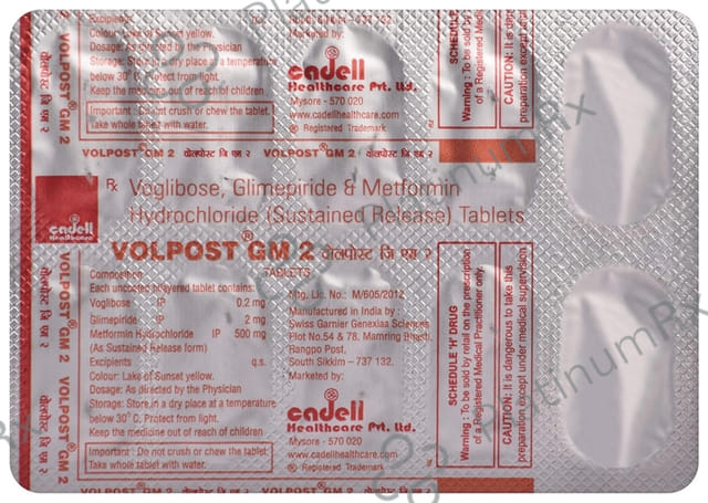 Volpost GM 2/500/0.2mg Tablet 10s