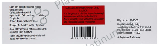 Cepodem OD SR 400mg Tablet 5s