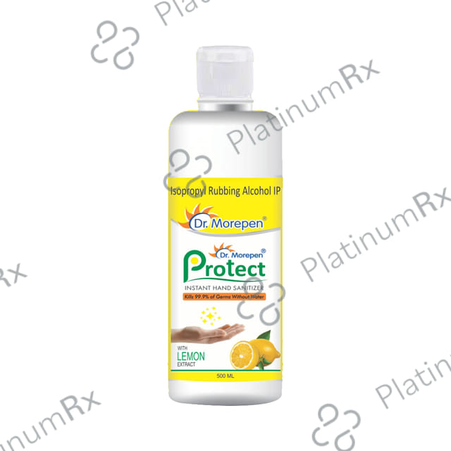 Dr. Morepen Protect Instant Hand Sanitizer Lemon 500 Sanitizer