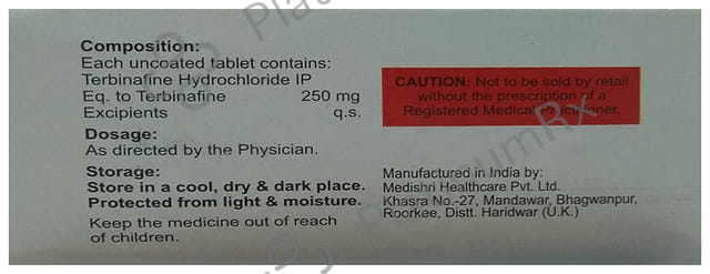 Terbiwin 250mg Tablet 7s