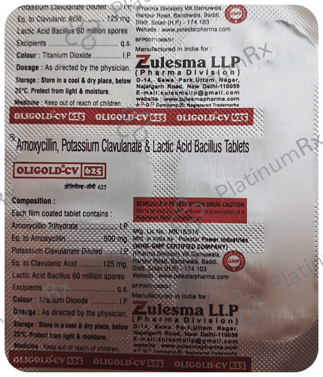 Oligold-CV 625 Tablet