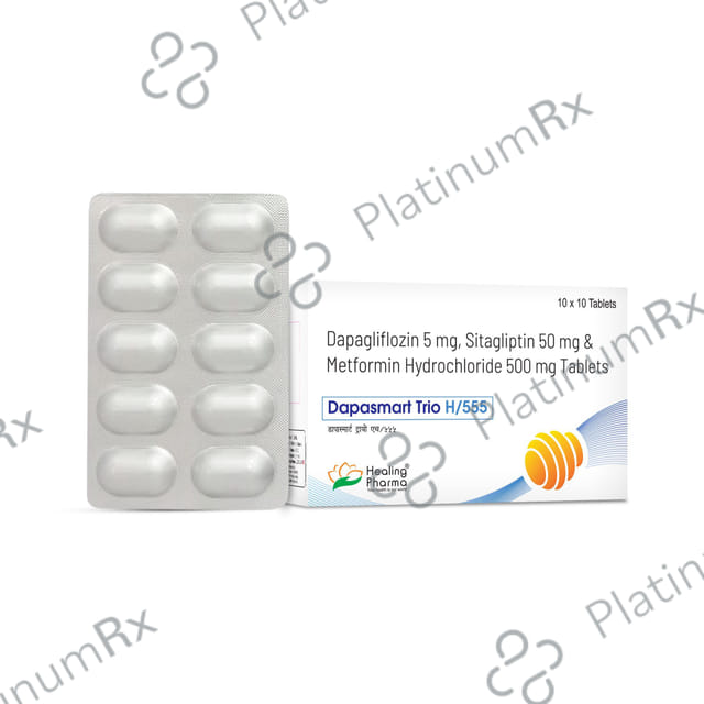 Dapasmart Trio H 555mg Tablet 10s