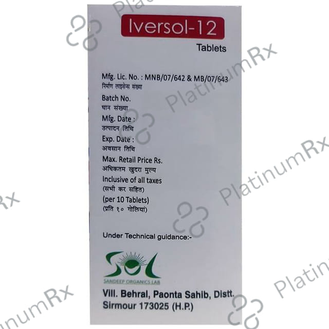 Iversol 12 Tablet