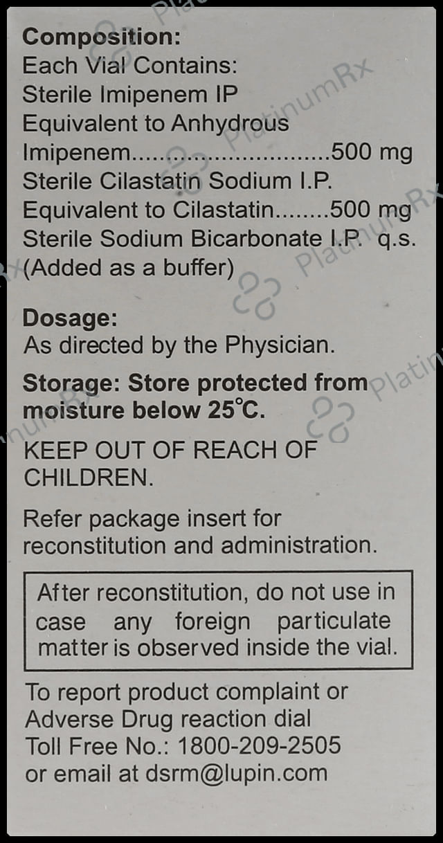 Lupinem 500/500mg Injection 1s