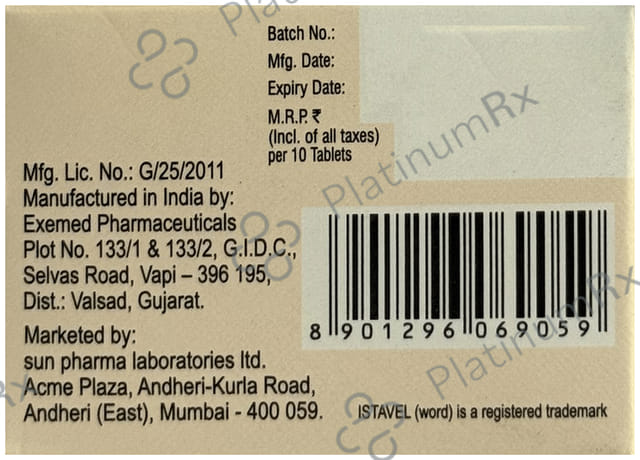 Istavel EMPA 25/100mg Tablet 10s