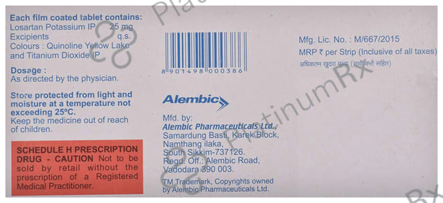 Revas 25mg Tablet 10s