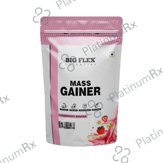 Big Flex Powder Essential Mass Gainer Strawberry