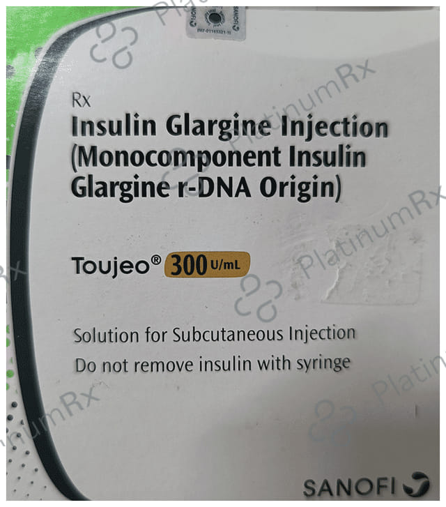 Toujeo (300 IU/ml) Cartridge Injection 1X1.5ml