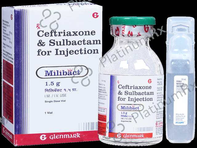 Milibact 1000/500mg Injection 10ml