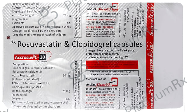 Accrosuv C 20/75mg Capsule 10s
