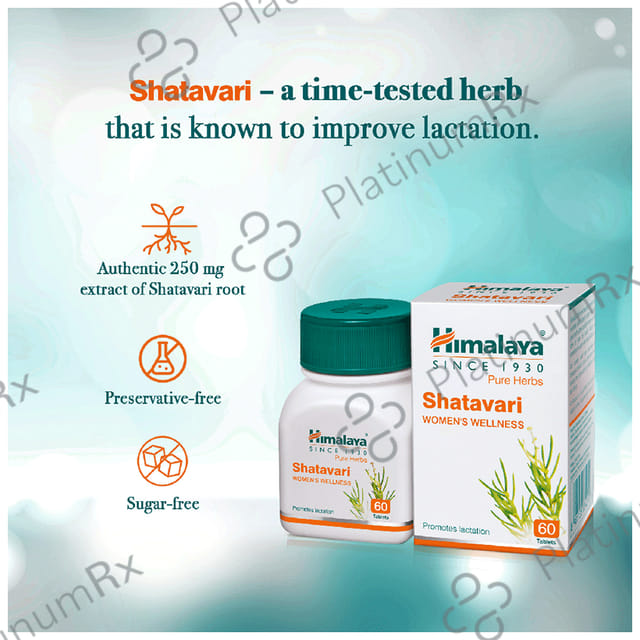 Himalaya Shatavari Women's Wellness 250mg Tablet 60s