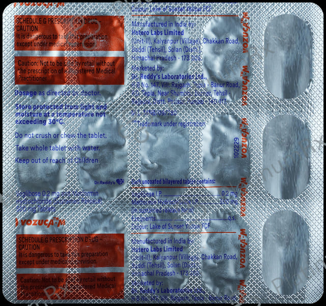 Vozuca M 500/0.2mg Tablet SR 15s