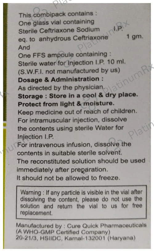 Saftax 1000 Injection