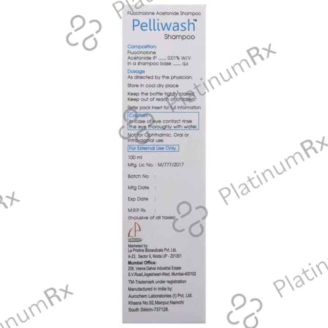 Pelliwash 0.01% Shampoo 100ml