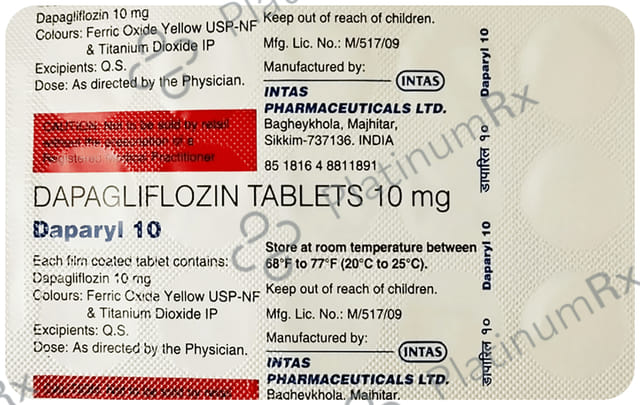 Daparyl 10mg Tablet 15s