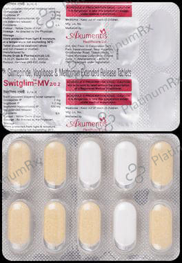 Switglim MV 2/500/0.2mg Tablet ER 10s