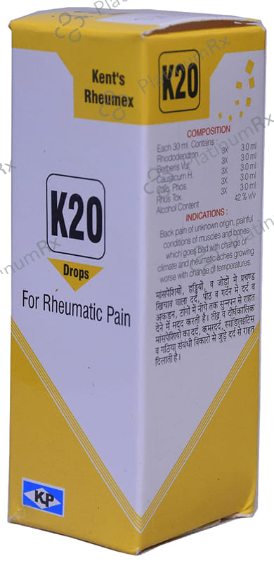 Kent's K20 Rheumatic Pain Oral Drops