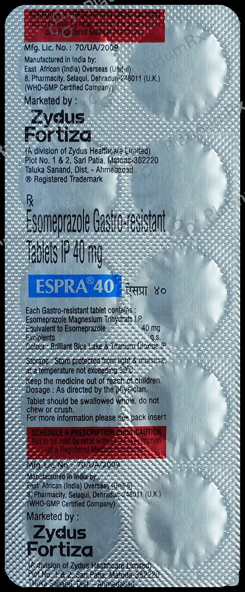 Espra 40mg Tablet 10s