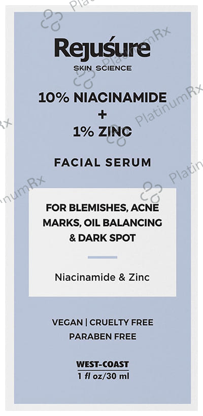 Rejusure 10% Niacinamide + 1% Zinc Facial Serum 30 ml