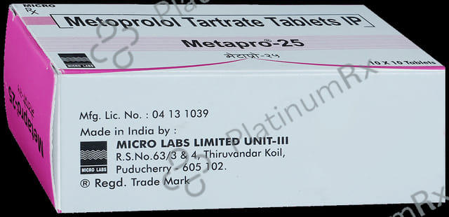 Metapro 25mg Tablet 10s