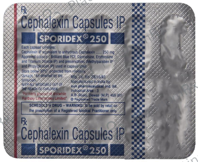 Sporidex 250mg Capsule 10s