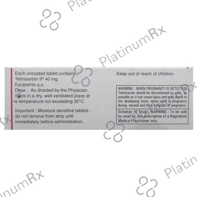 Telmikaa 40mg Tablet 10s
