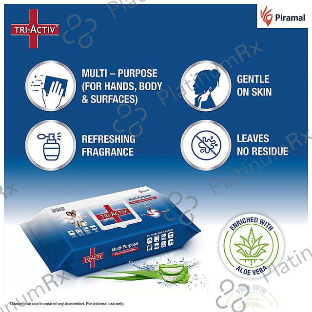 Tri-Activ Multi-Purpose Germ Protection Wipes XL