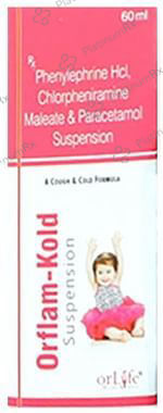 Orflam Kold 250/5/2mg Oral Suspension 60ml