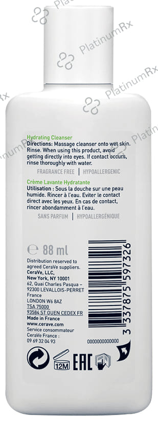 CeraVe Hydrating Cleanser For Normal & Dry Skin 88ml