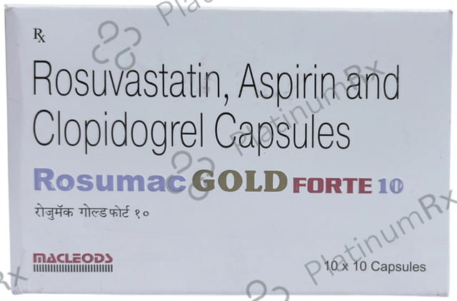 Rosumac Gold Forte 150/10/75mg Capsule 10s