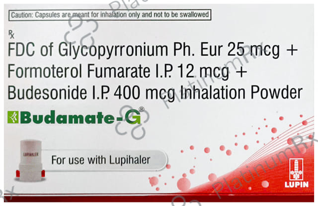 Budamate G 25/12/400mcg Capsule 10s