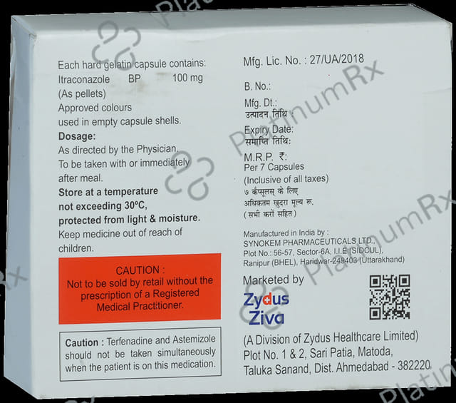 Livafin O 100mg Capsule 7s