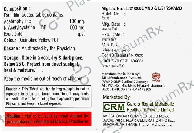 Acib N 100/60mg Tablet 10s