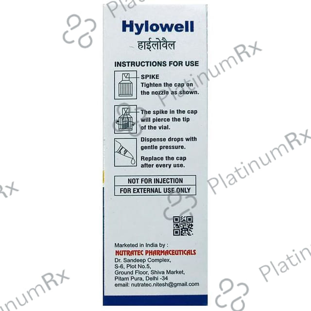 Hylowell Eye Drop 10 ml