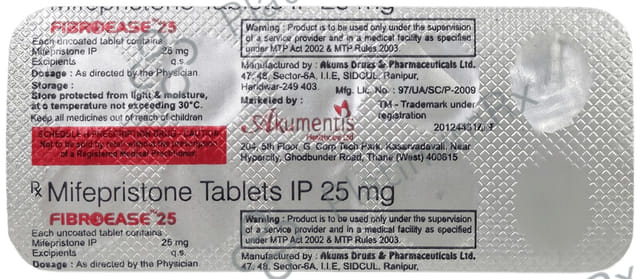 Fibroease 25mg Tablet