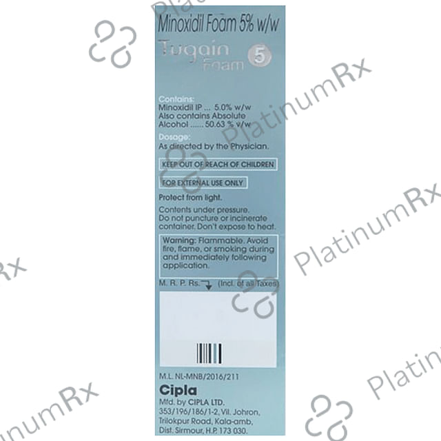 Tugain 5% Foam Solution 60gm