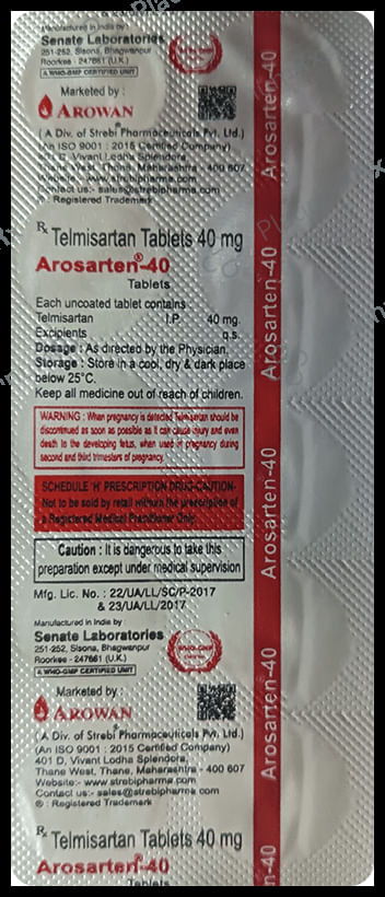 Arosarten 40 Tablet